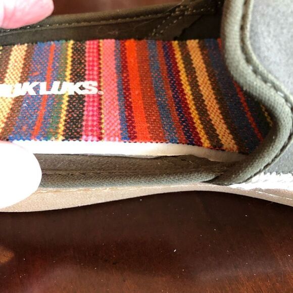 MUK LUKS - 🎉HP🎉 L Sz 6.5 Green Street Kings Highway Faux Leather Clogs. NWTIB! - Picture 15 of 16